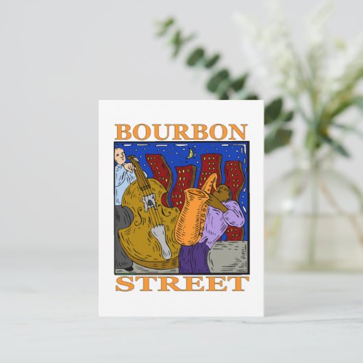 Bourbon Street Briefkaart (Staand voorkant)