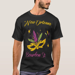 Bourbon Street French Quarter New Orleans Mardi Gr T-shirt