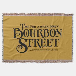 Bourbon Street - grappige whiskey drinken Deken