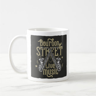 "Bourbon Street live muziek" saxofoon Koffiemok