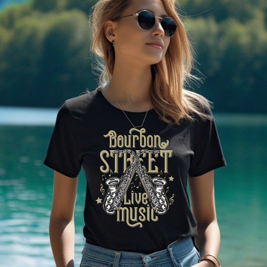 Bourbon Street Live muziek T-shirt