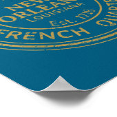 Bourbon Street New Orleans French Quarter Distress Poster (Hoek)