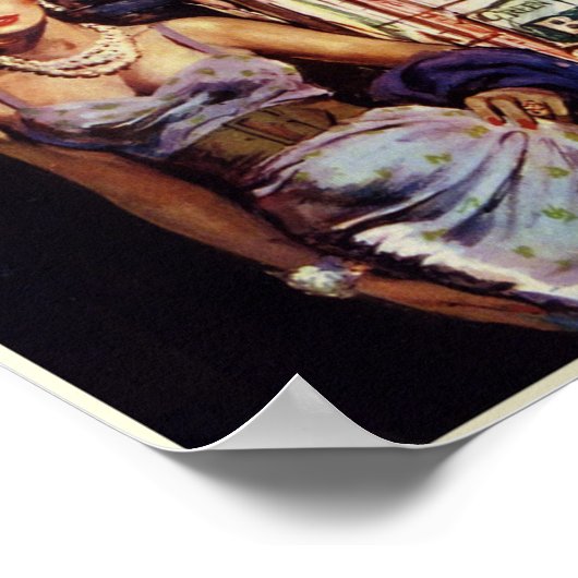 Bourbon Street, New Orleans reisposter Poster (Hoek)