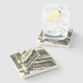 Bourbon Street, New Orleans,  stijl Stenen Onderzetter (Zijkant)