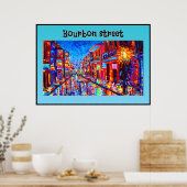 Bourbon Street ontwerp Poster (Keuken)