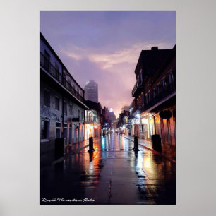 Bourbon Street, Oog van de orkaan Zeta Poster