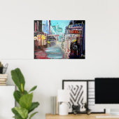 Bourbon Street Poster (Thuiskantoor)