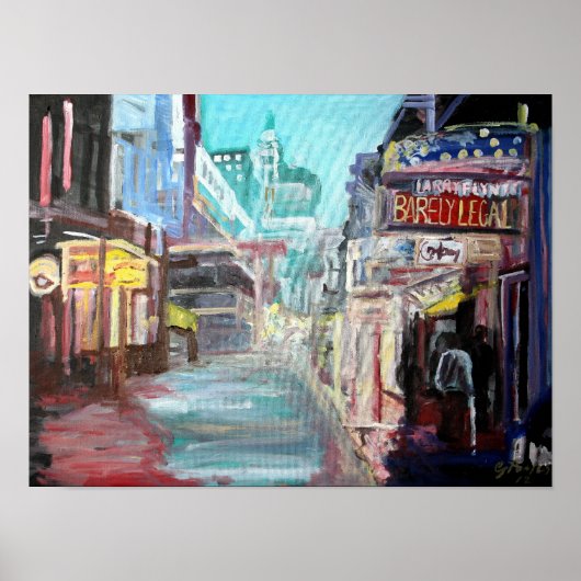 Bourbon Street Poster (Voorkant)