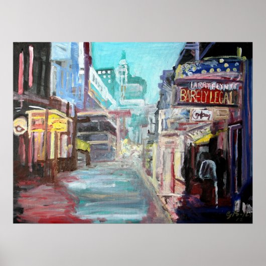 Bourbon Street Poster (Voorkant)