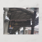 Bourbon Street Sign Briefkaart (Voorkant)