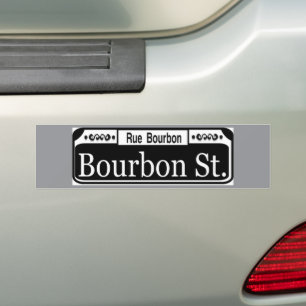 Bourbon Street Sign Bumpersticker