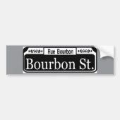 Bourbon Street Sign Bumpersticker (Voorkant)