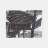 Bourbon Street Sign Fleece Blanket Deken (Voorkant (Horizontaal))