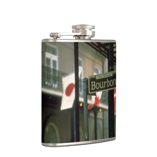 Bourbon Street Sign in New Orleans Heupfles (Rechts)