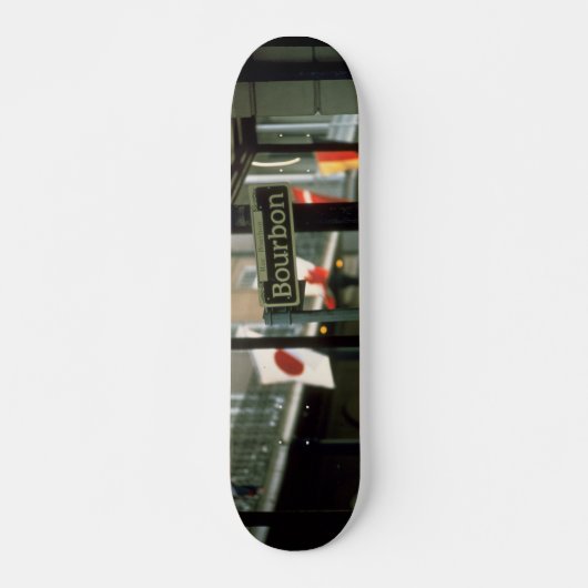 Bourbon Street Sign in New Orleans Skateboard (Voorkant)