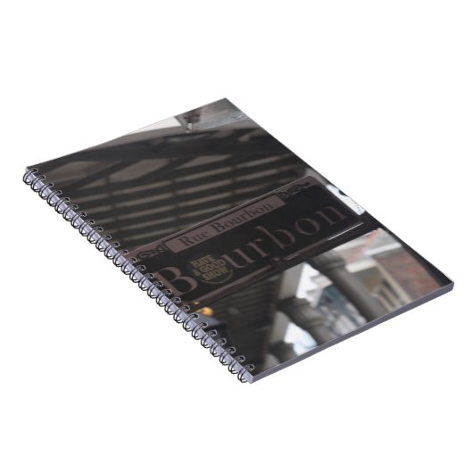 Bourbon Street Sign Notitieboek (Rechterzijde)