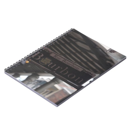 Bourbon Street Sign Notitieboek (Linkerzijde)