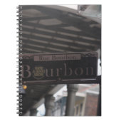 Bourbon Street Sign Notitieboek (Voorkant)