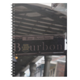Bourbon Street Sign Notitieboek