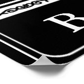 Bourbon Street Sign, Vold Sjabloon Poster (Hoek)