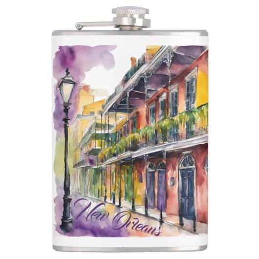 Bourbon Street Souvenier Heupfles (Voorkant)