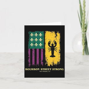 Bourbon Street Strong New Orleans Pride Crawfish M Kaart