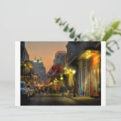 Bourbon Street Sunset Invitation Kaart (Staand voorkant)