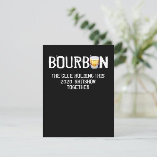 Bourbon The Glue Holding deze 2020-show Bedankkaart (Staand voorkant)