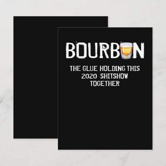 Bourbon The Glue Holding deze 2020-show Bedankkaart (Voorkant / Achterkant)