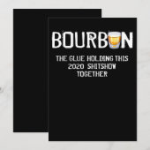 Bourbon The Glue Holding, deze Shitshow van 2020 Bedankkaart (Voorkant / Achterkant)