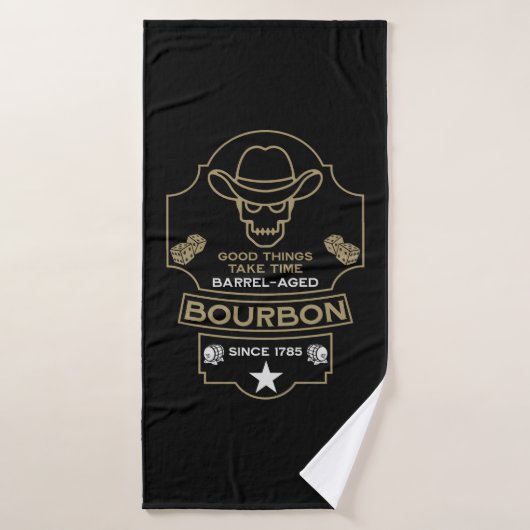 Bourbon Whiskey Art Badhanddoek (Badhanddoek)