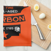 Bourbon Whiskey Art Theedoek (Quarter Fold)