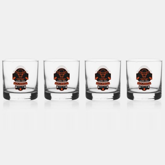 Bourbon Whiskey Art Whisky Glas (Voorkant)