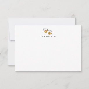 Bourbon/Whiskey-briefkaart Bedankkaart
