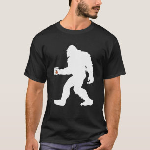 Bourbon Whiskey Drink Bigfoot Sasquatch T Shirt