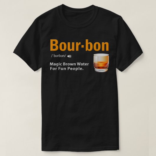 Bourbon Whiskey Lover Bourbon - Definitie T-shirt (Design voorkant)