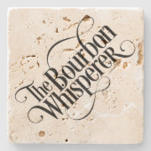 Bourbon Whisperer Stenen Onderzetter (Voorkant)