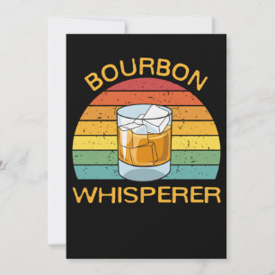 Bourbon Whisperer Whiskey Bourbon Drink Gift Bedankkaart