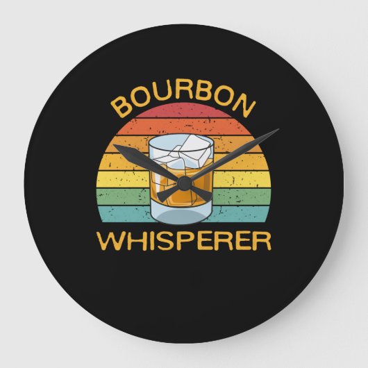 Bourbon Whisperer Whiskey Bourbon Drink Gift Grote Klok (Voorkant)