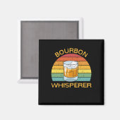 Bourbon Whisperer Whiskey Bourbon Drink Gift Magneet (Voorkant / Achterkant)