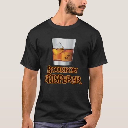 Bourbon Whisperer   Whiskey Themed  Drinking T-shirt (Voorkant)