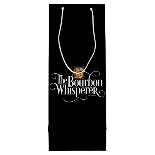 Bourbon Whisperer Wine Gift Bag Wijn Cadeautas (Achterkant)