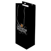 Bourbon Whisperer Wine Gift Bag Wijn Cadeautas (Voorkant Gekanteld)