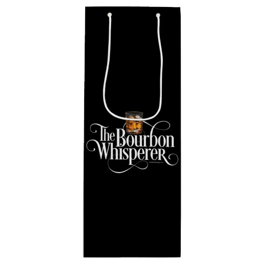 Bourbon Whisperer Wine Gift Bag Wijn Cadeautas (Voorkant)