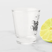 Bourbonfluisteraar (gepersonaliseerd) shot glas (Links)