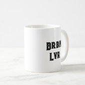 Bourbonliefhebber grappige koffiemok  (Voorkant rechts)