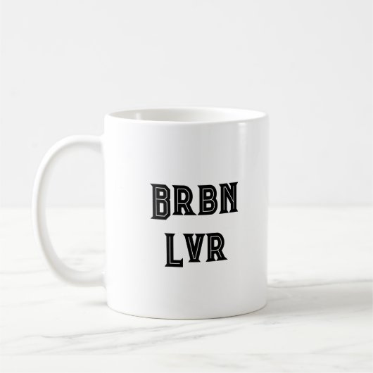 Bourbonliefhebber grappige koffiemok  (Links)