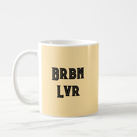 Bourbonliefhebber koffiekop koffiemok (Links)