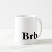 Bourbonliefhebber zwart en wit koffiemok (Voorkant rechts)