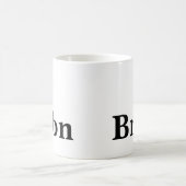 Bourbonliefhebber zwart en wit koffiemok (Center)